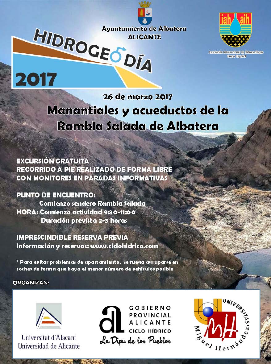 Portada de HIDROGEODÍA RAMBLA SALADA 2017